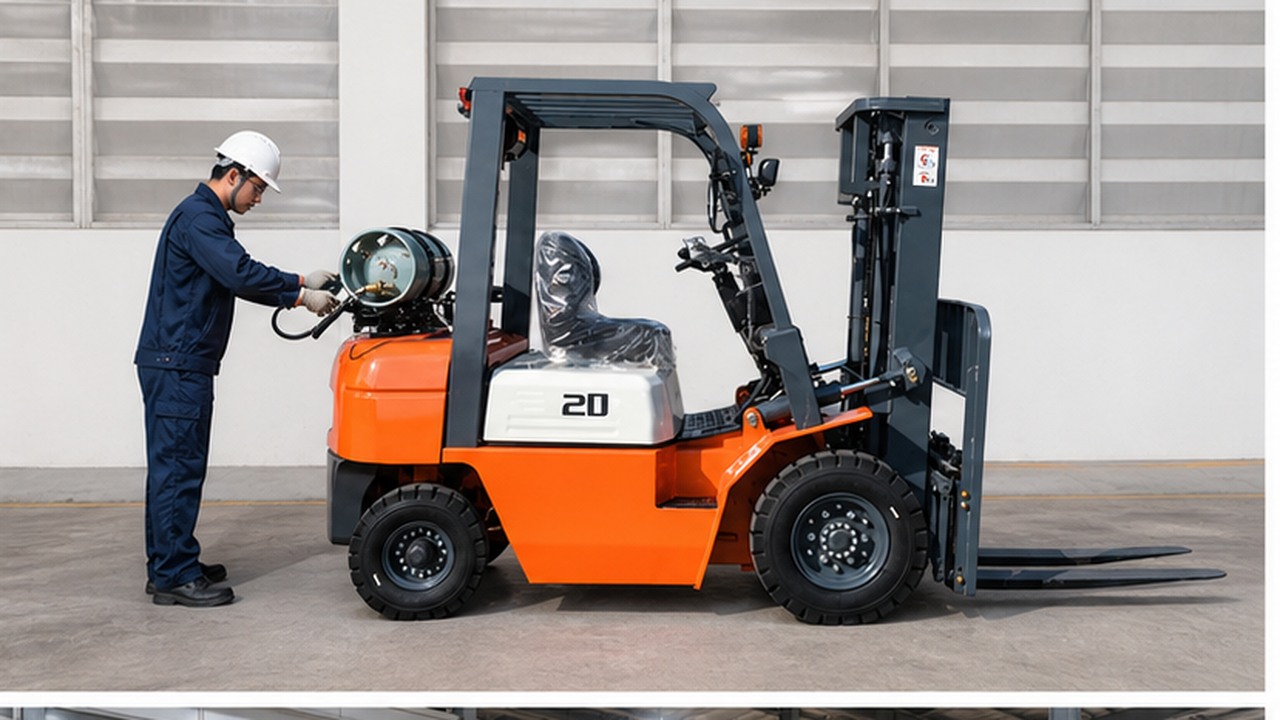 CPY15 LPG Forklift in a bright operational scene