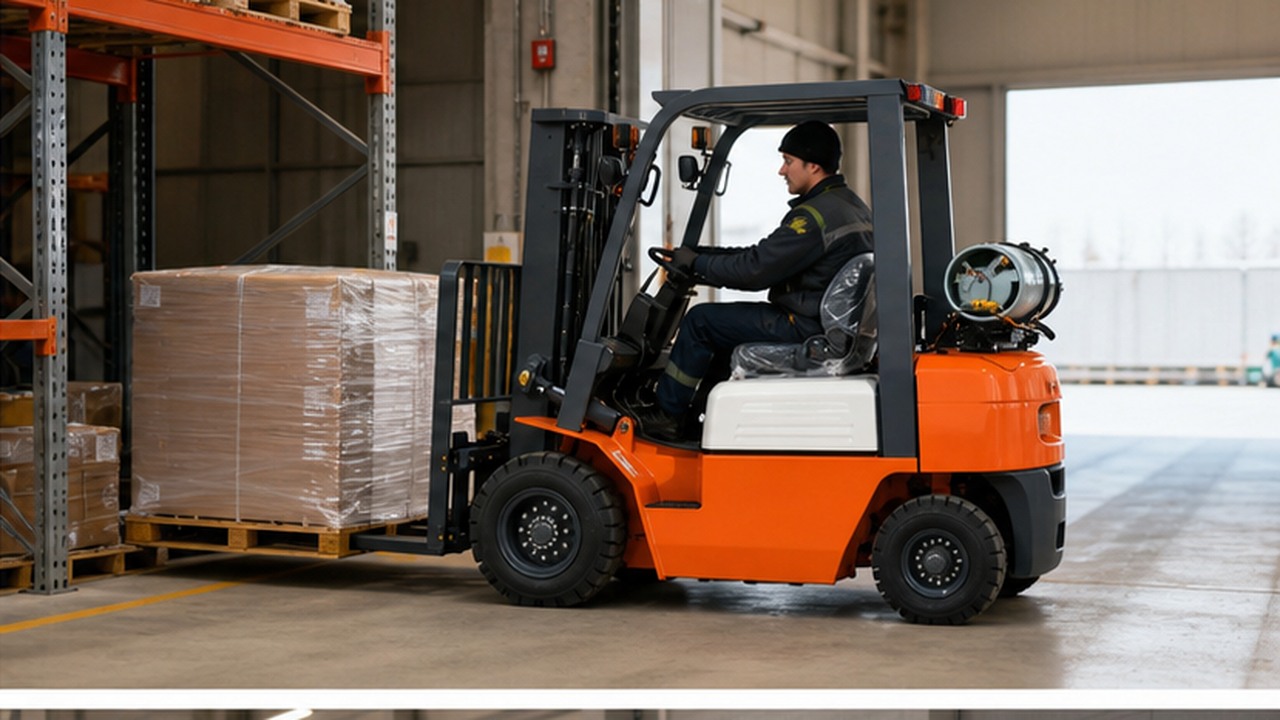 CPY30 LPG Forklift in a bright operational scene