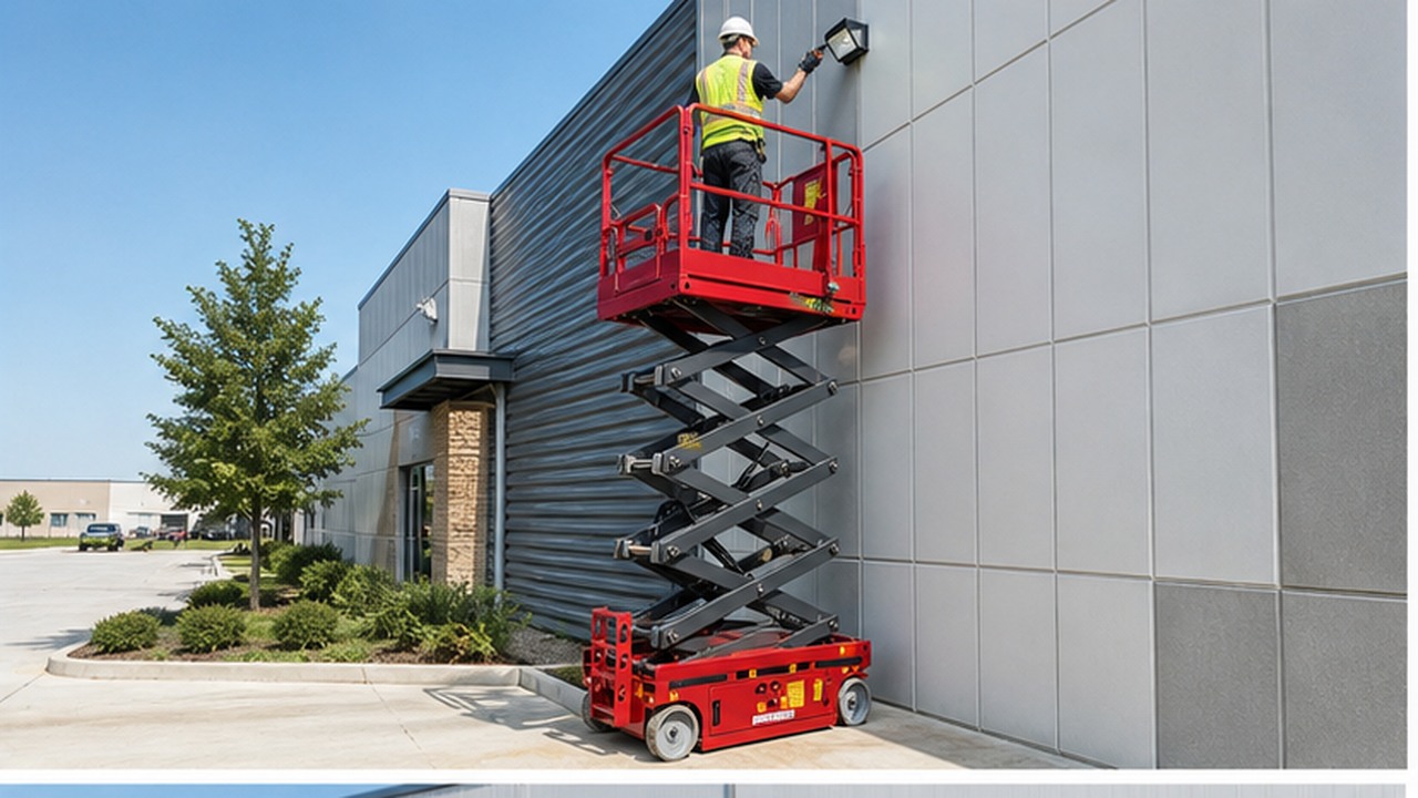 ZG-QB16 Articulating Boom Lift in a bright operational scene