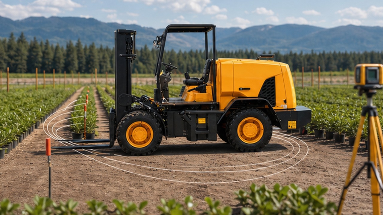 CPC30SY Off-road Forklift in a bright operational scene