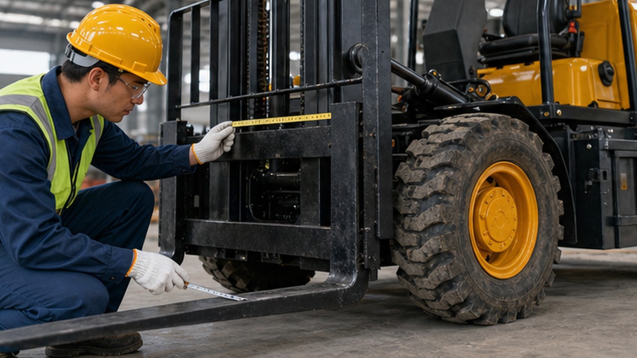 7T Off-road Forklift in a bright operational scene