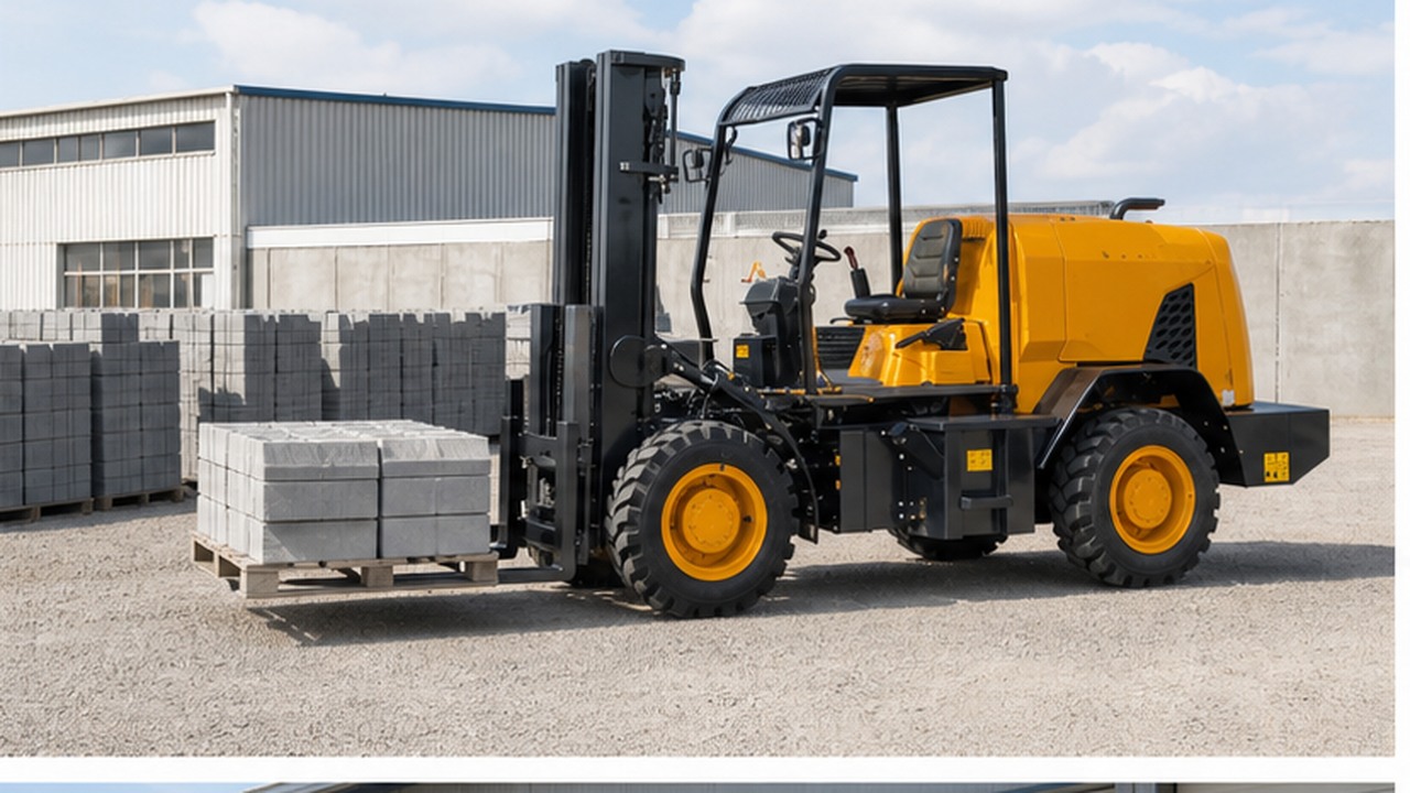 600-800kg Remote-control Forklift in a bright operational scene