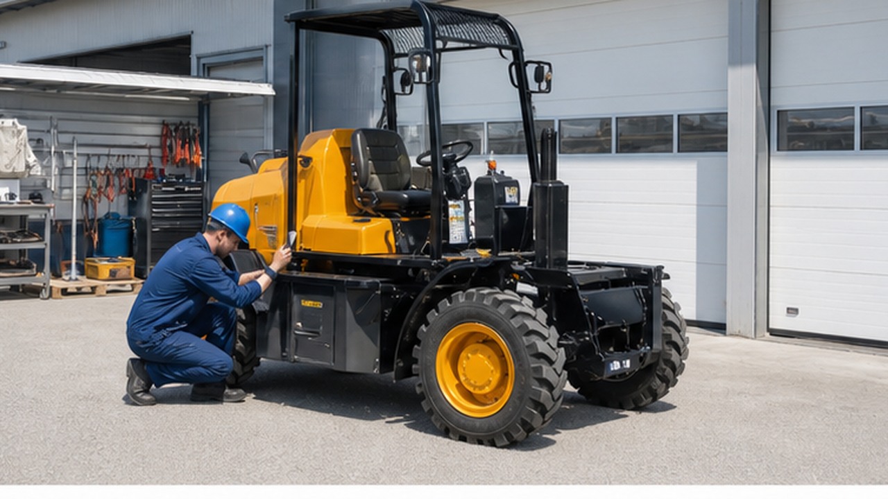 1500kg Remote-control Forklift in a bright operational scene