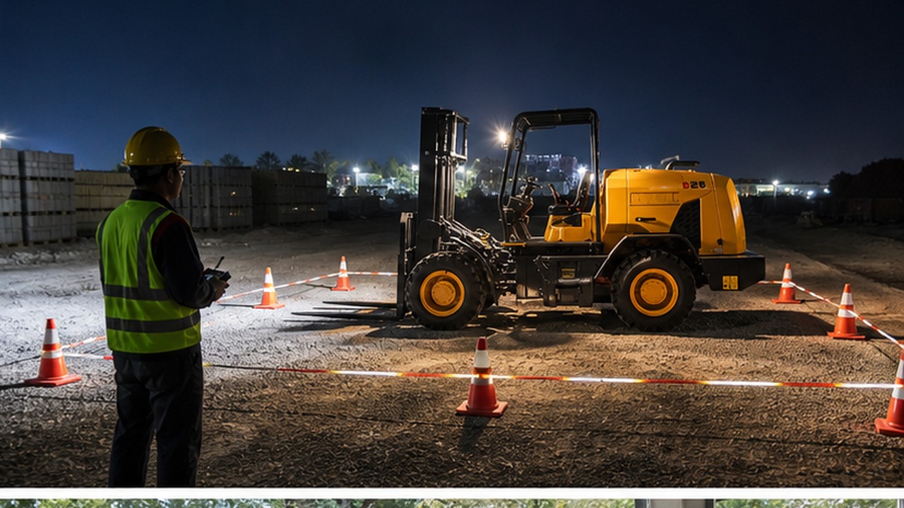 1500kg Remote-control Forklift in a bright operational scene