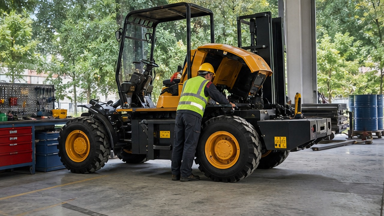 CPCK30 Diesel Forklift in a bright operational scene