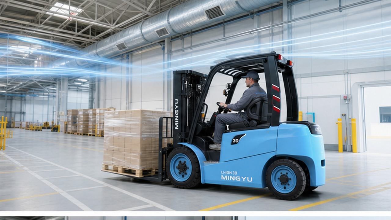 CPD10 Electric Forklift in a bright operational scene