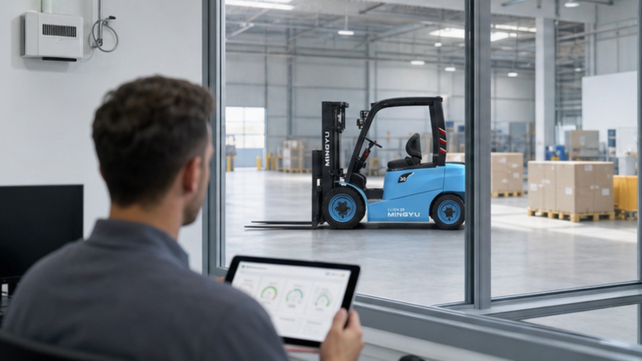 CPD25A Electric Forklift in a bright operational scene