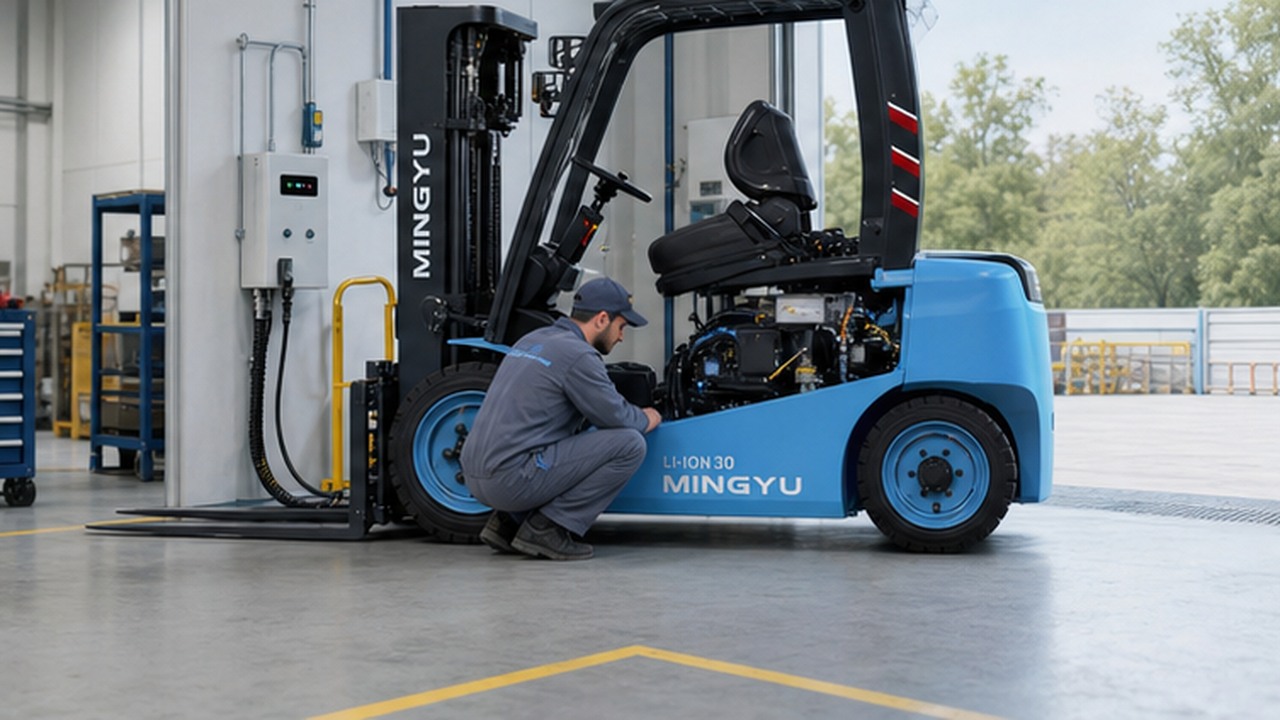 CPD30A Electric Forklift in a bright operational scene