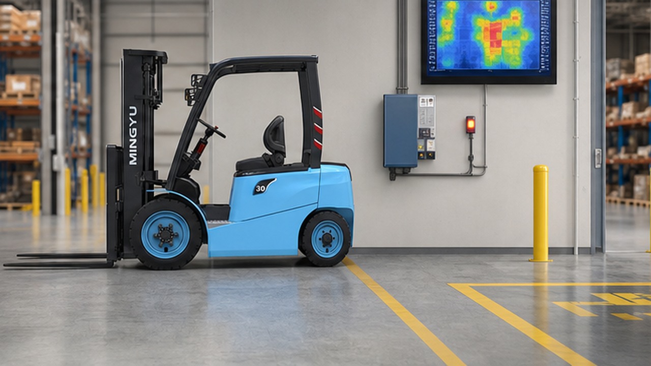 CPD40B Electric Forklift in a bright operational scene