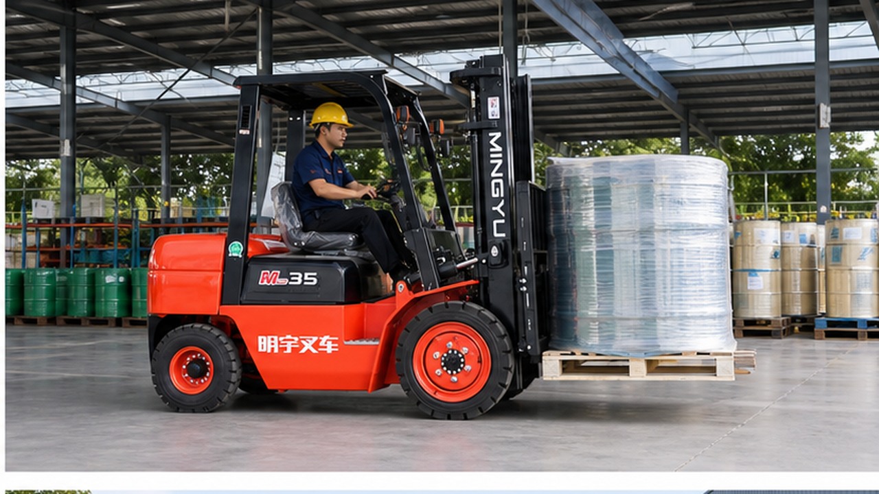 CPC25 Diesel Forklift in a bright operational scene