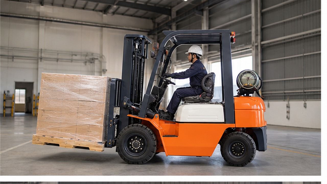 CPY15 LPG Forklift in a bright operational scene
