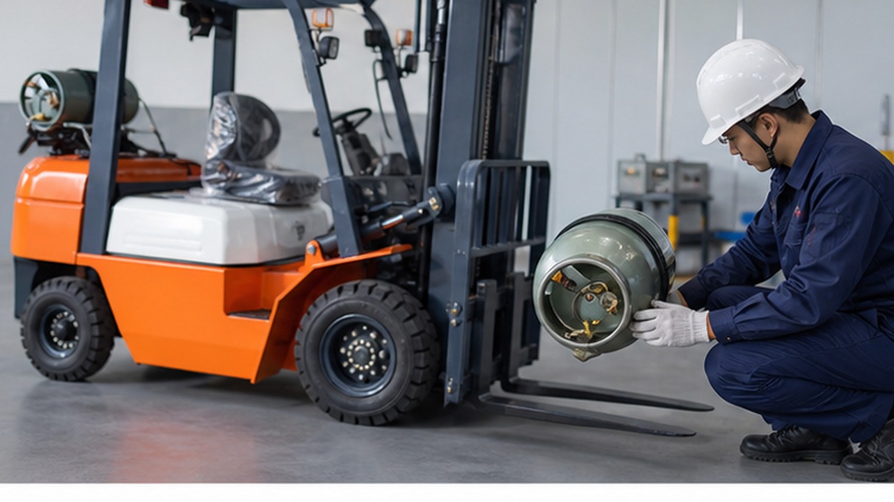 CPY35 LPG Forklift in a bright operational scene