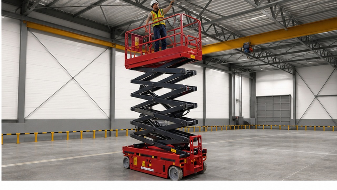 ZG-QB12 Boom Lift in a bright operational scene