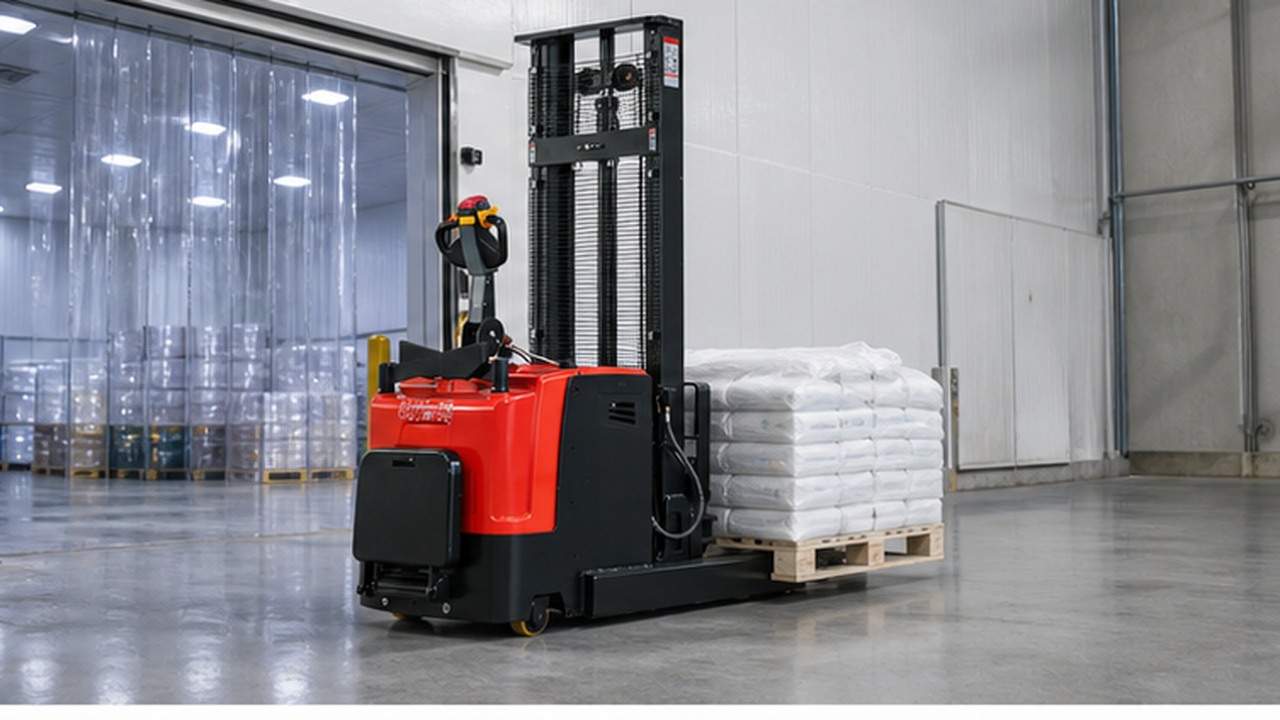 MYCDDH All-terrain Stacker in a bright operational scene