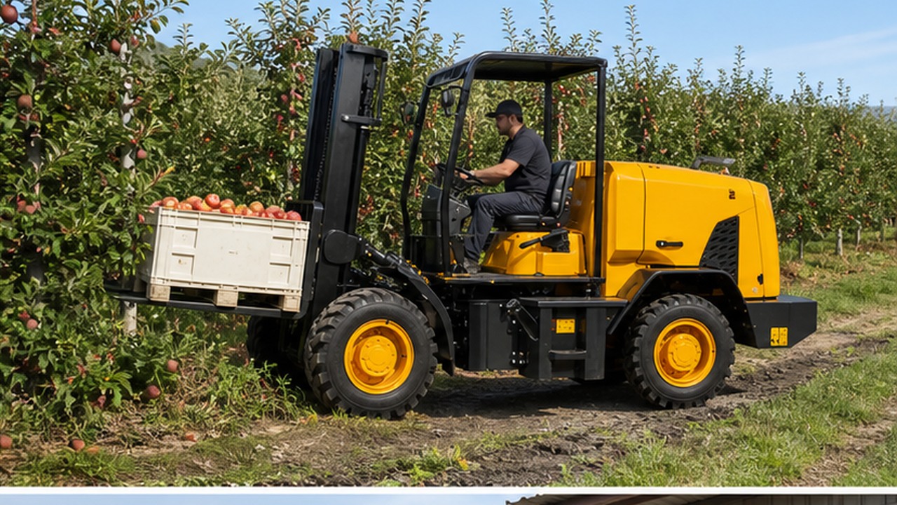 B29 Rear-steer Forklift bright operating scene