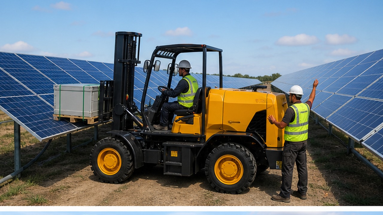 B29 Rear-steer Forklift bright operating scene