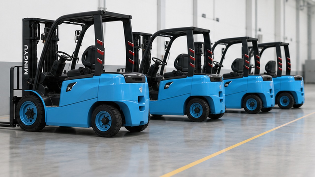 CPD15B Electric Forklift bright operating scene