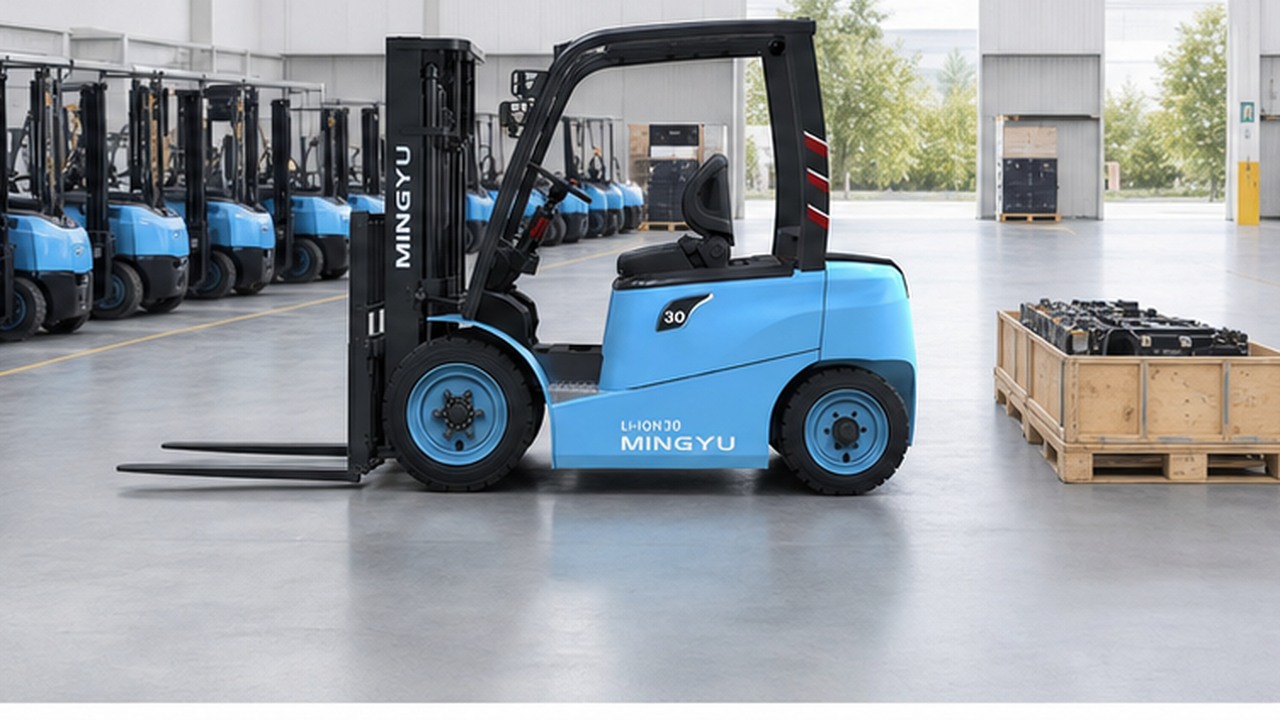 CPDJ20 Lead-acid Forklift bright operating scene