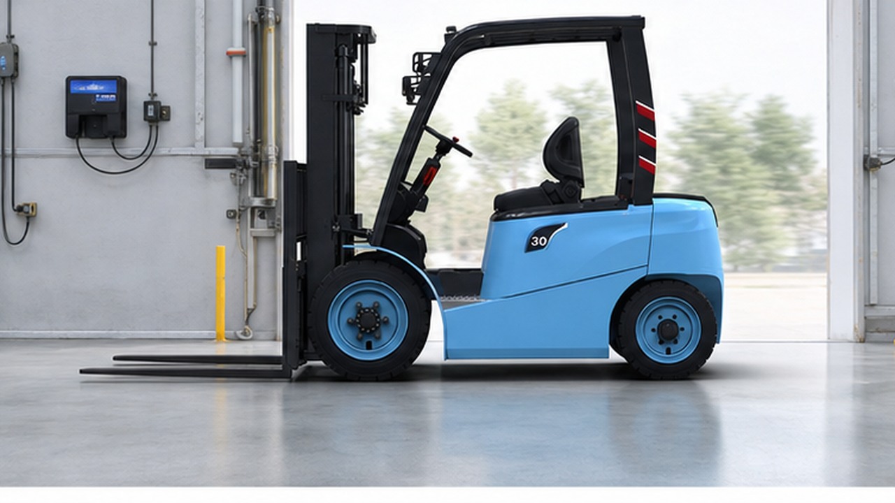CPDB30 Electric Forklift bright operating scene