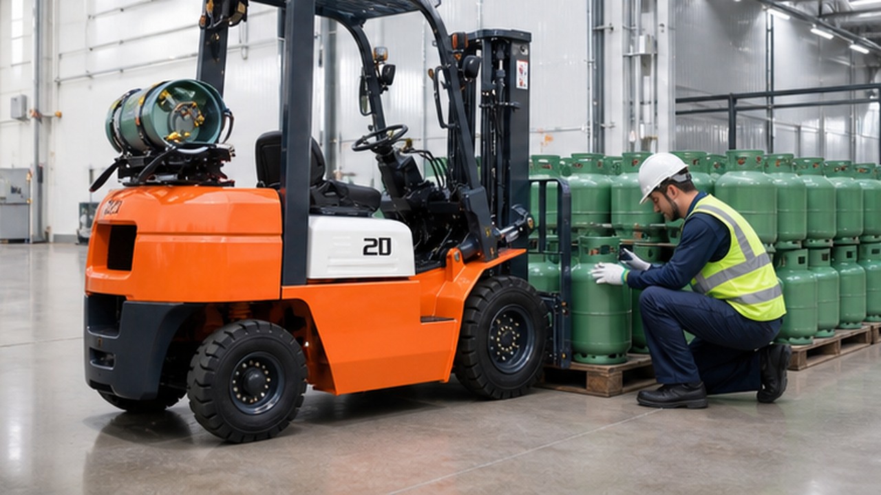 CPY20 LPG Forklift bright operating scene