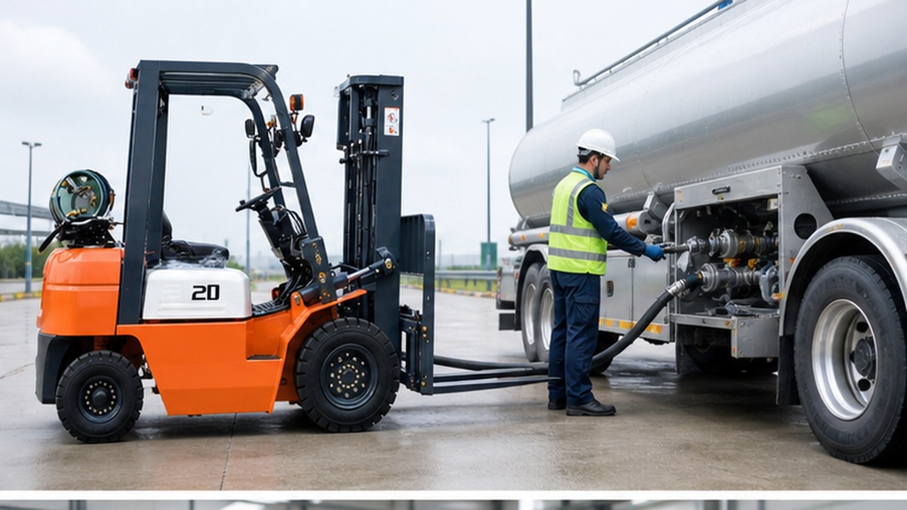 CPY15 LPG Forklift bright operating scene