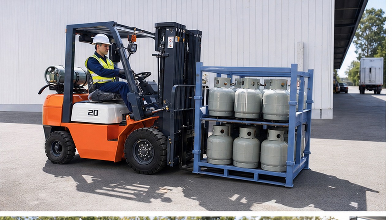 CPY30 LPG Forklift bright operating scene