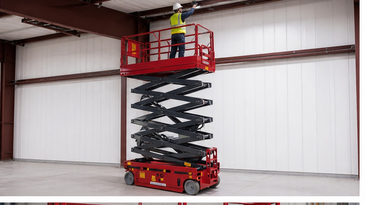 ZG-QB16 Boom Lift bright operating scene