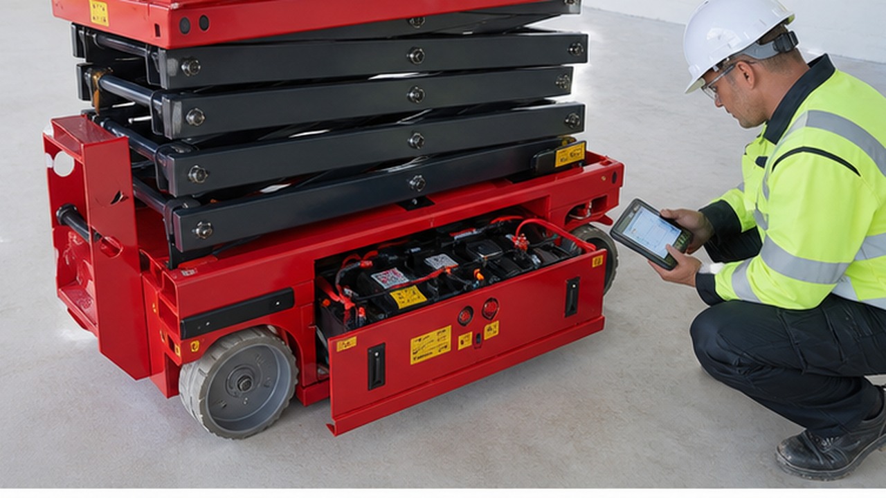 ZG-QB12 Boom Lift bright operating scene