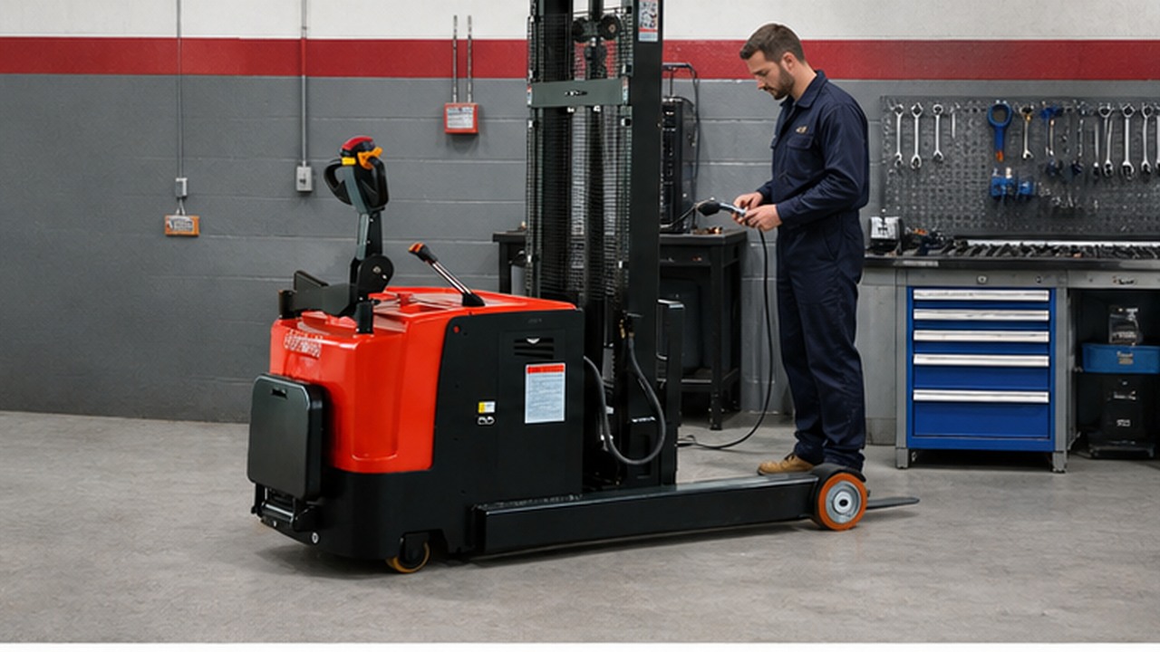 MYCDDA Electric Stacker bright operating scene