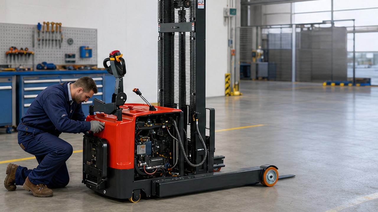 MYCPDB Stacker bright operating scene