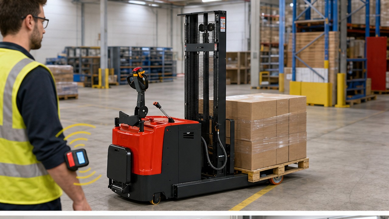 MYCDDD Electric Stacker bright operating scene