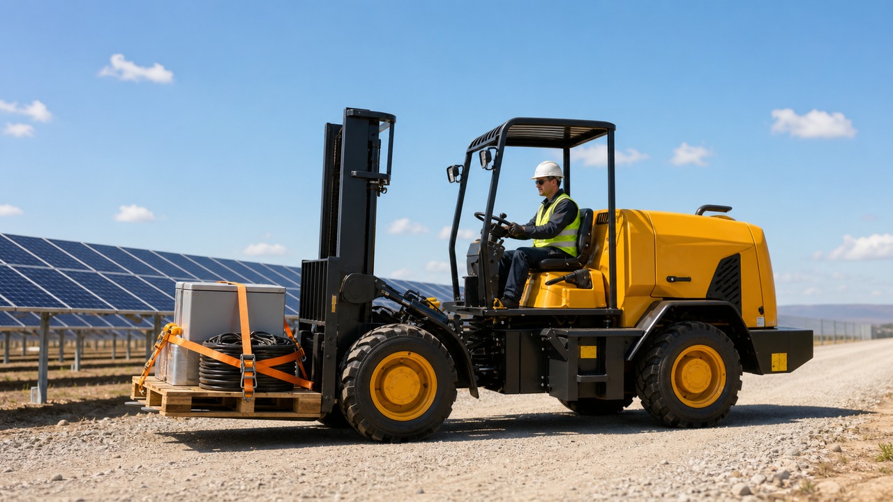 B31R rear-pivot rough-terrain forklift selection and industry scene