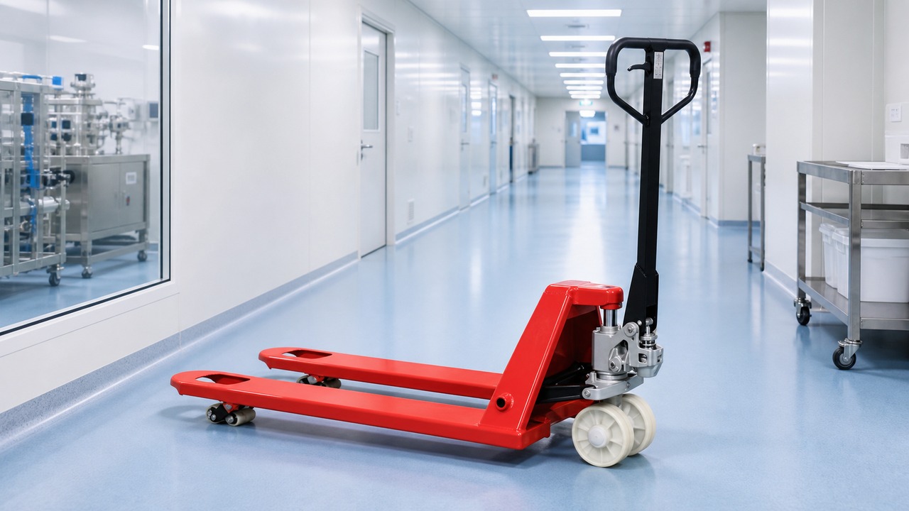 BF25-PRO manual pallet truck in a customer application scene