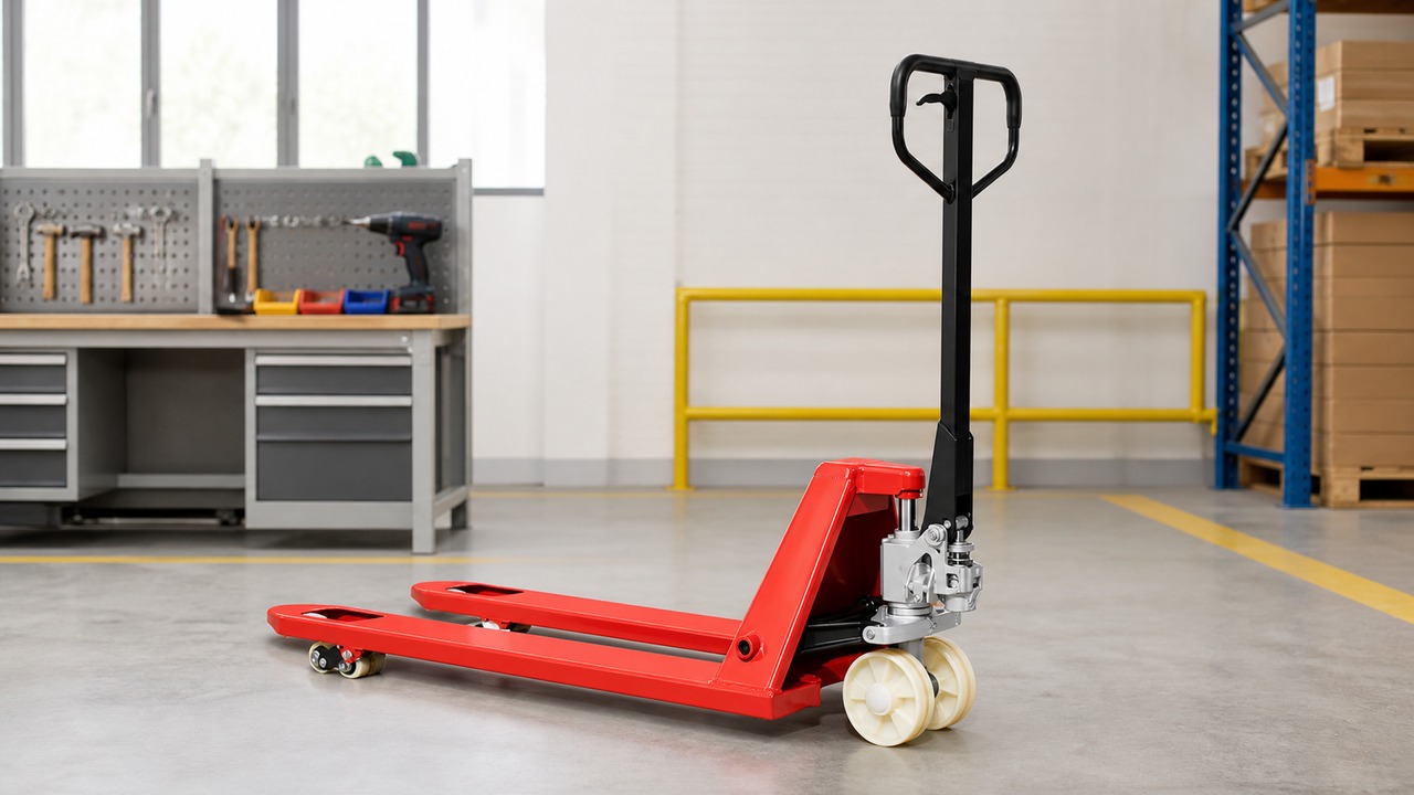 BF25-PRO manual pallet truck dealer service and maintenance scene