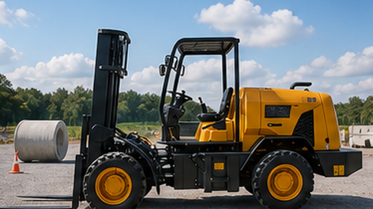 Related Remote Control Rough Terrain Forklift 2 bright operating scene