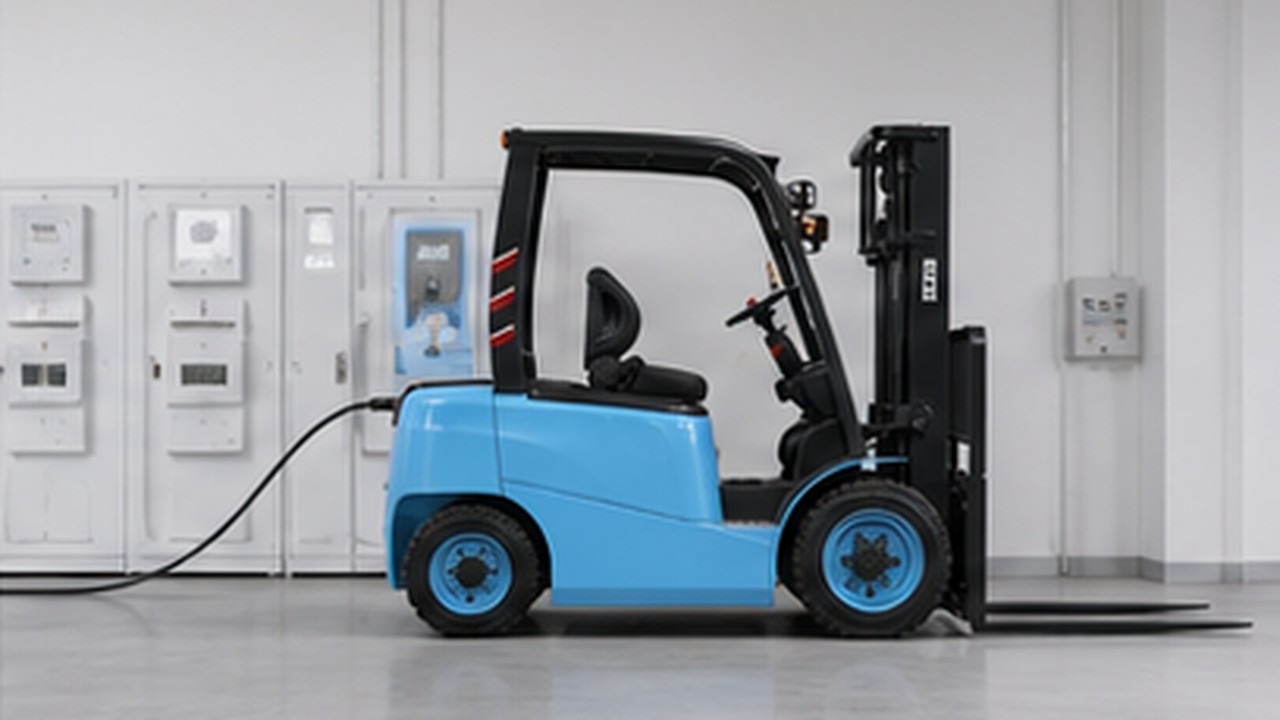 Related Electric Forklift 3 bright operating scene