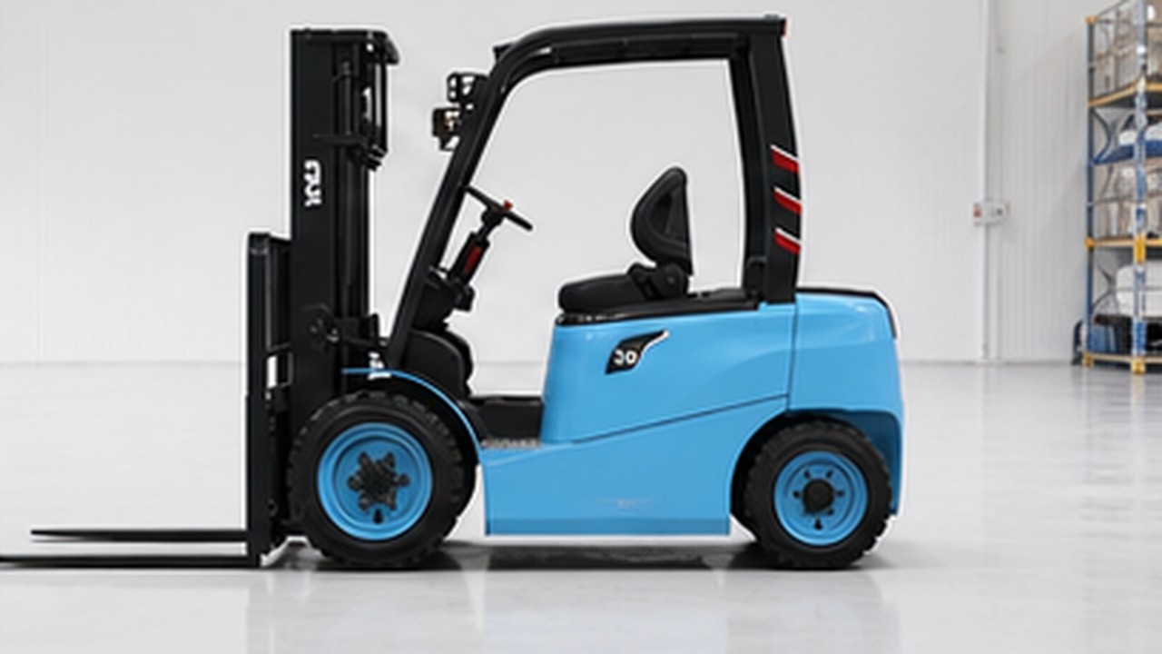 Related Electric Forklift 3 bright operating scene