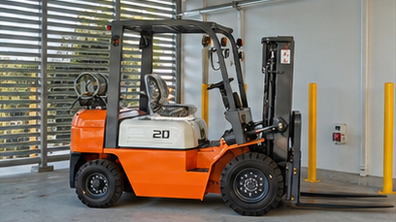 Related LPG Forklift 1 bright operating scene