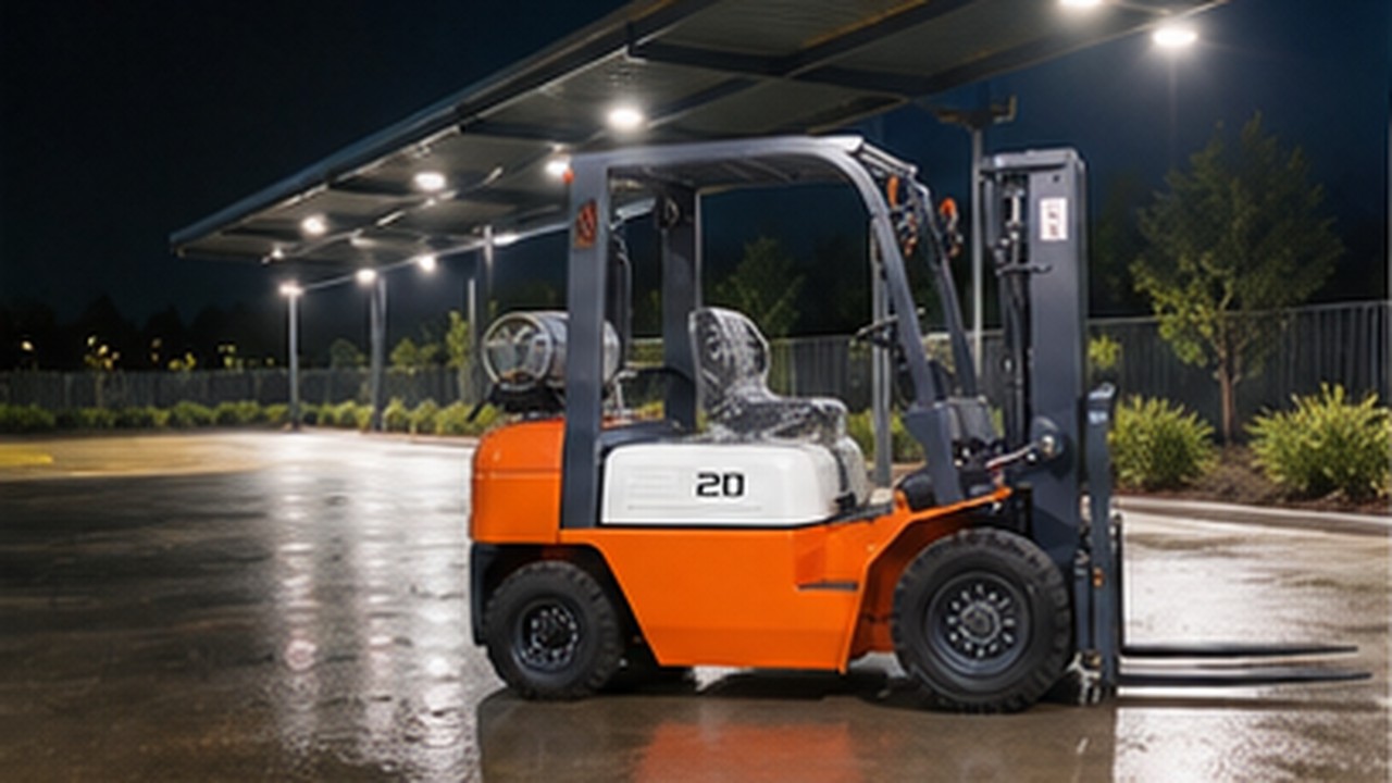 Related LPG Forklift 3 bright operating scene