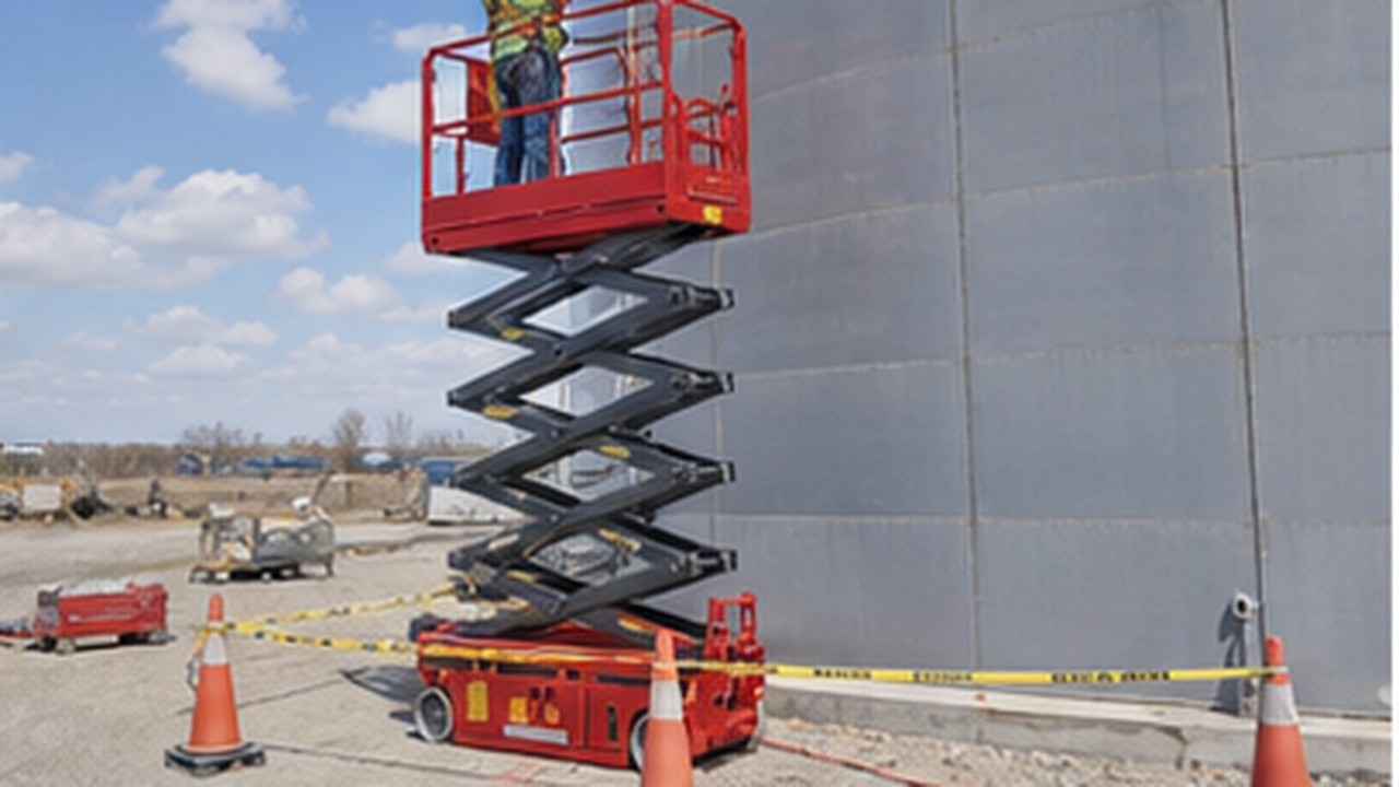 Related Aerial Platform 3 bright operating scene