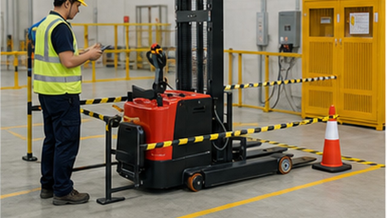 Related Stacker 2 bright operating scene