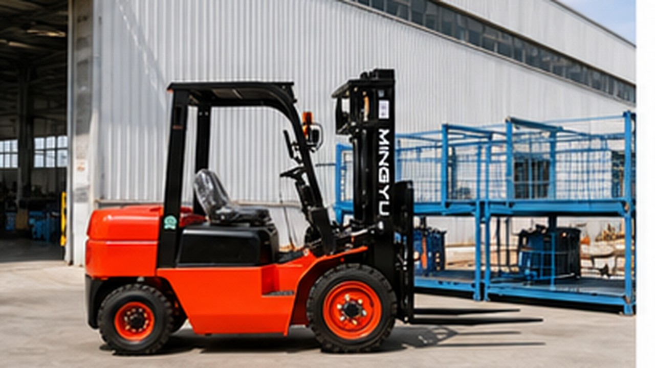 Related Diesel Forklift 3 bright operating scene