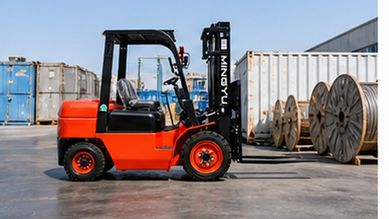 Related Diesel Forklift 3 bright operating scene