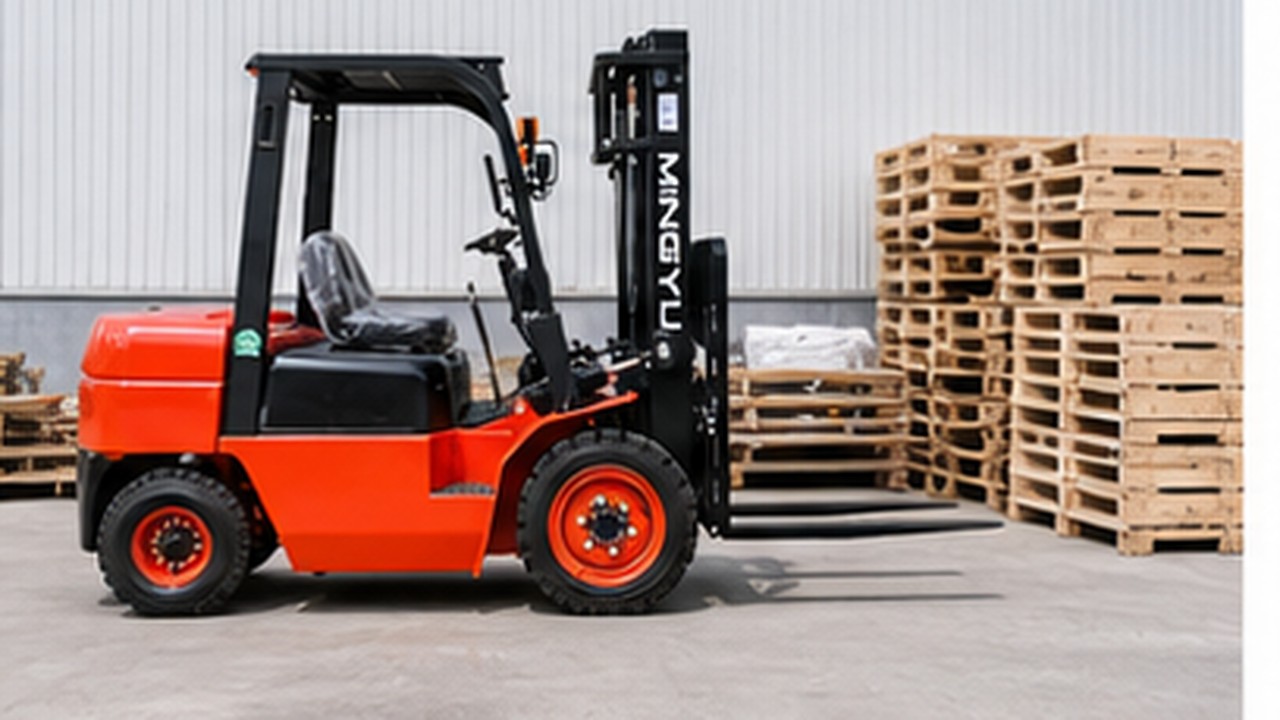 Related Diesel Forklift 3 bright operating scene