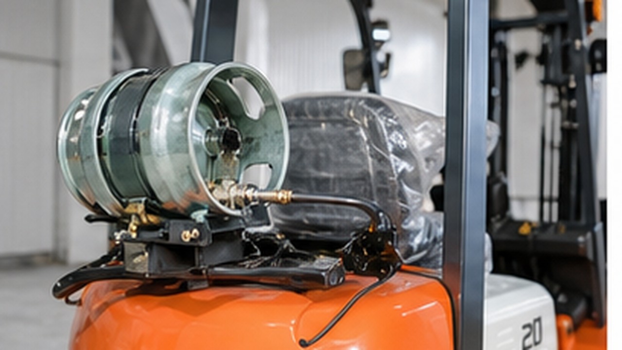 Related LPG Forklift 3 bright operating scene