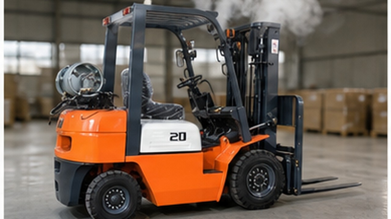Related LPG Forklift 1 bright operating scene