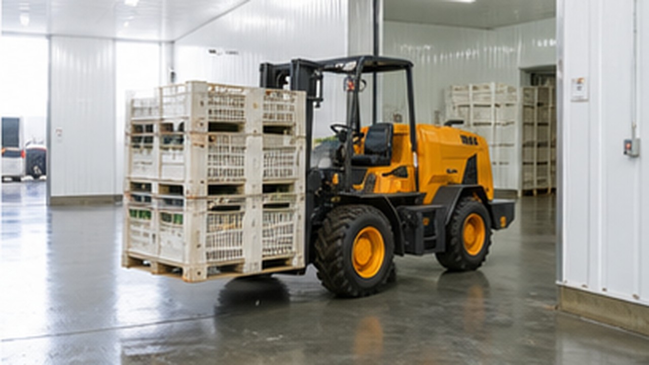 Related Rear-pivot Rough Terrain Forklift 3 bright operating scene