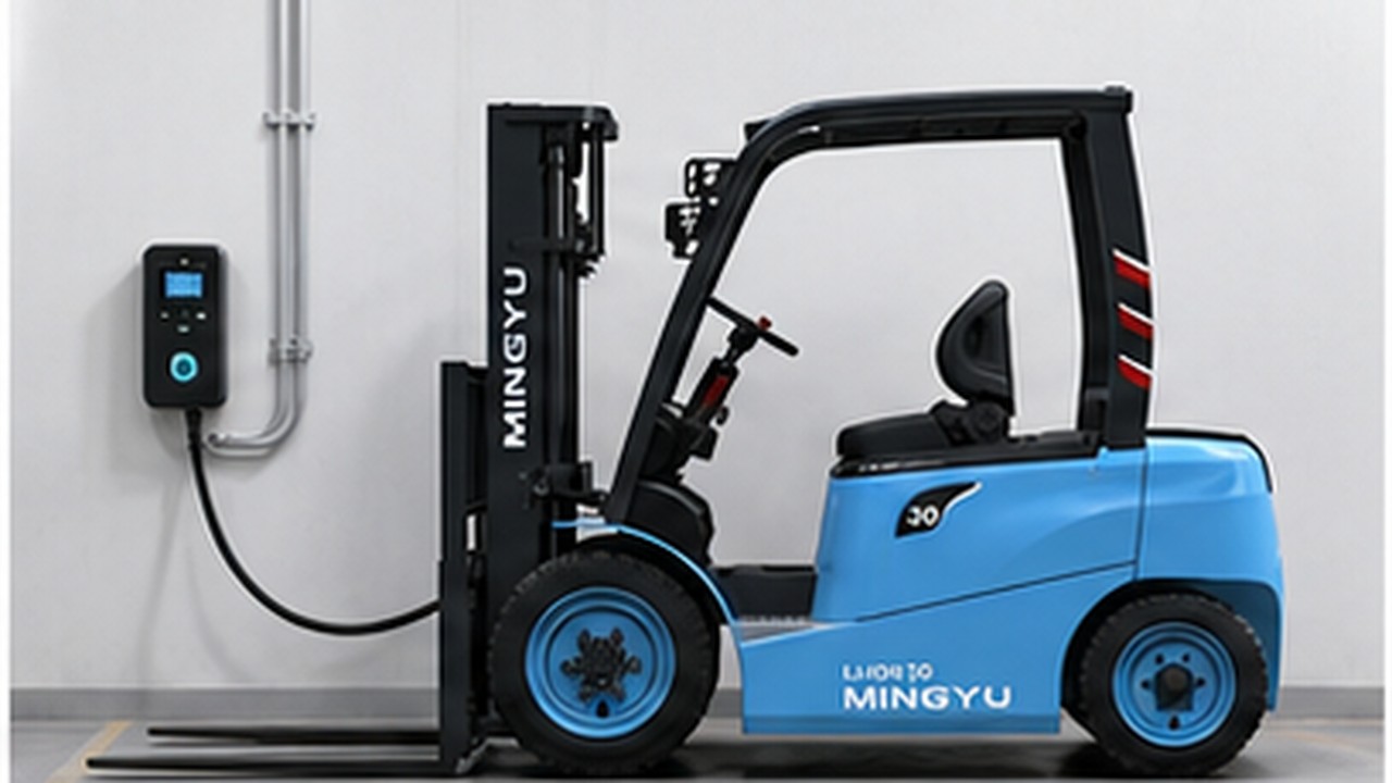 Related Electric Forklift 1 bright operating scene
