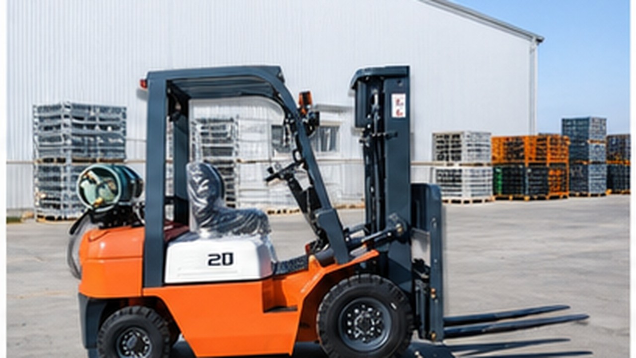 Related LPG Forklift 1 bright operating scene