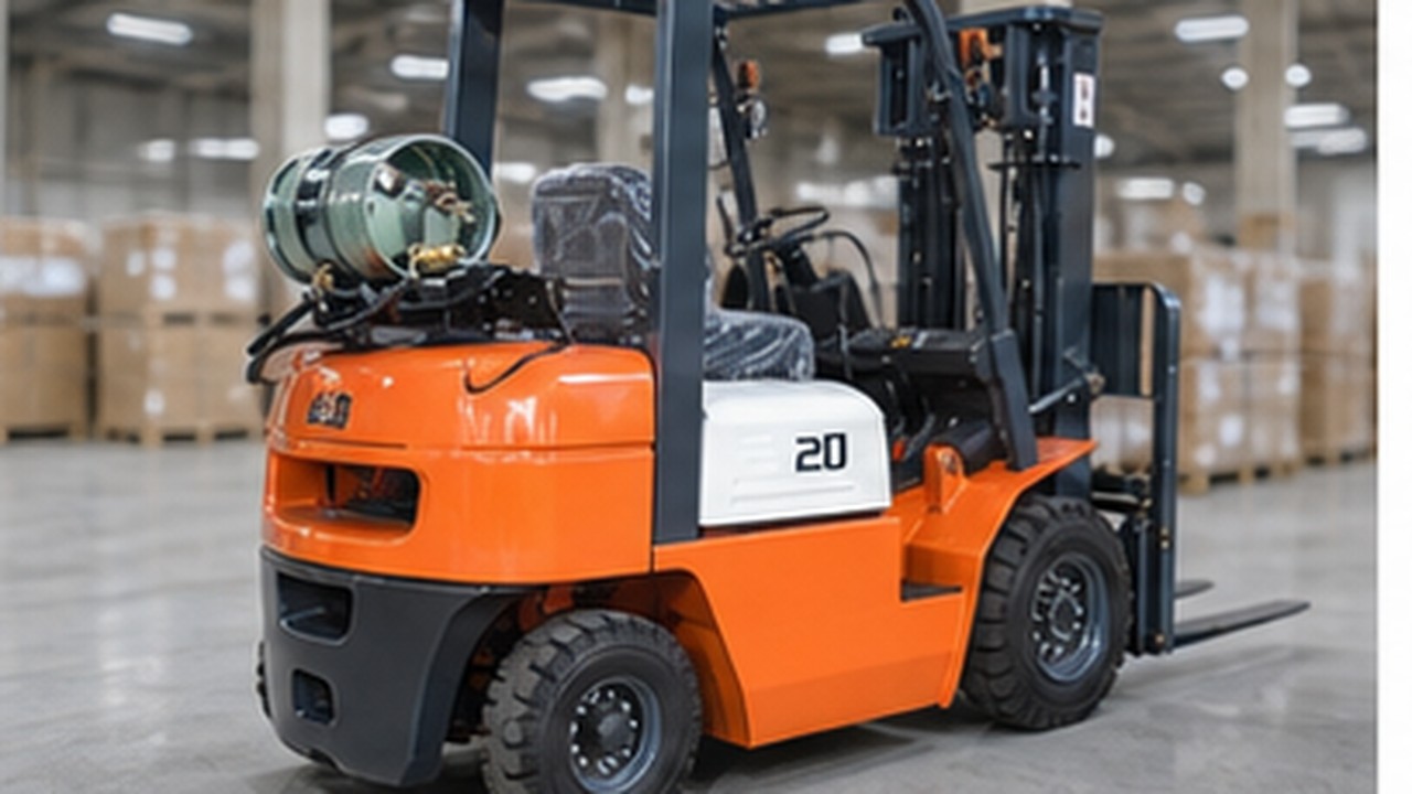 Related LPG Forklift 3 bright operating scene